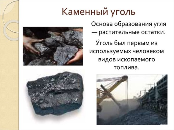 Информация о Каменном угле
