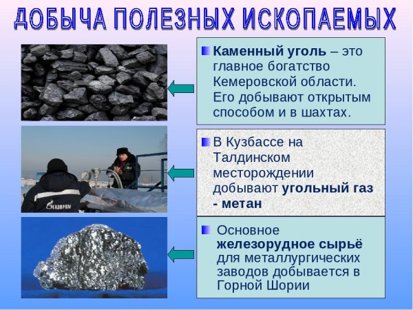 Полезные ископаемые Кузбасса
