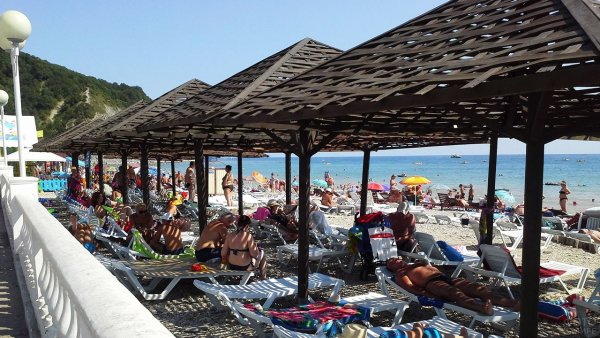 Городской пляж в Архипо Осиповке