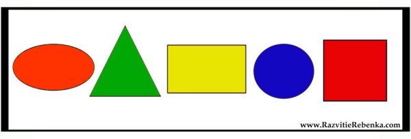 Карточки с геометрическими фигурами