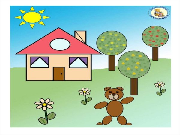 Сюжетная картинка из геометрических фигур