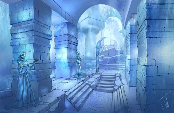 Дворец Тронный зал снежной королевы