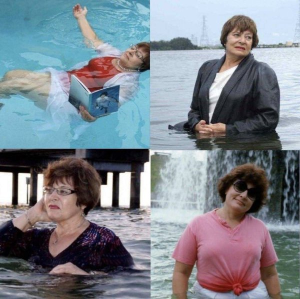 Учительница в воде