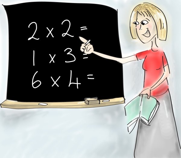 Учительница математики рисунок