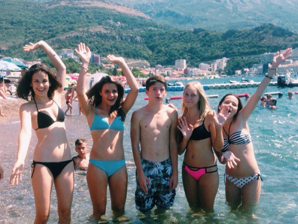 В лагере на пляже