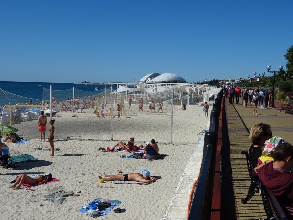 Пляж Черноморец Адлер