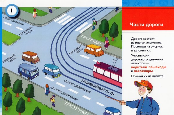 Части дороги для детей