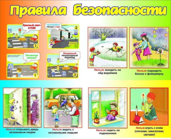 Правил безопасного поведения автдетском саду