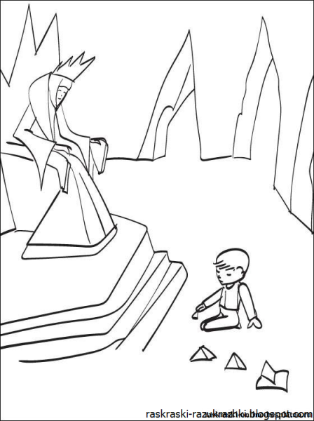 Рисунок к сказке Снежная Королева