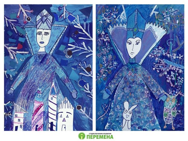 Снежная Королева рисунок для детей