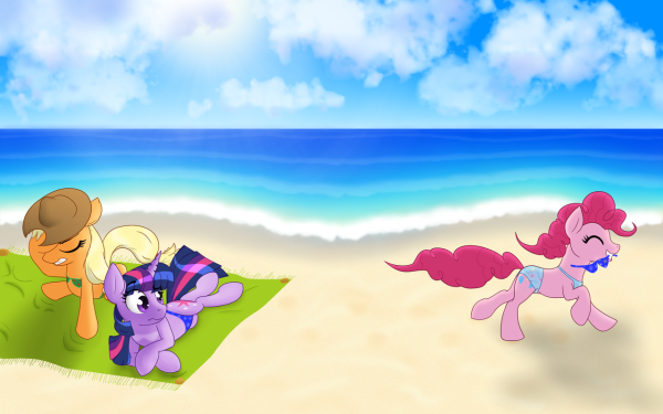 My little Pony на пляже