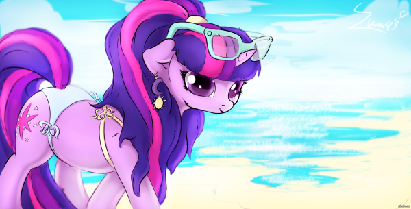 Twilight Sparkle в купальнике пони