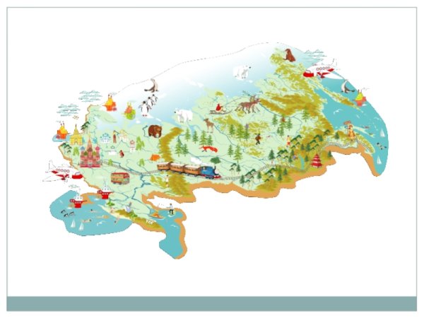 Детская карта России для дошкольников