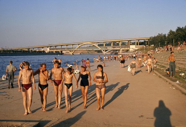 Воробьевы горы пляж 1975