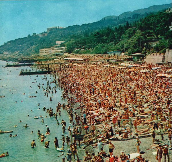 Ялта пляж 1970