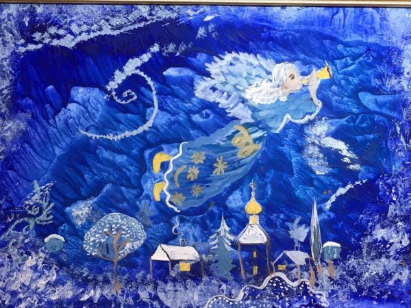 Снежный ангел рисунок