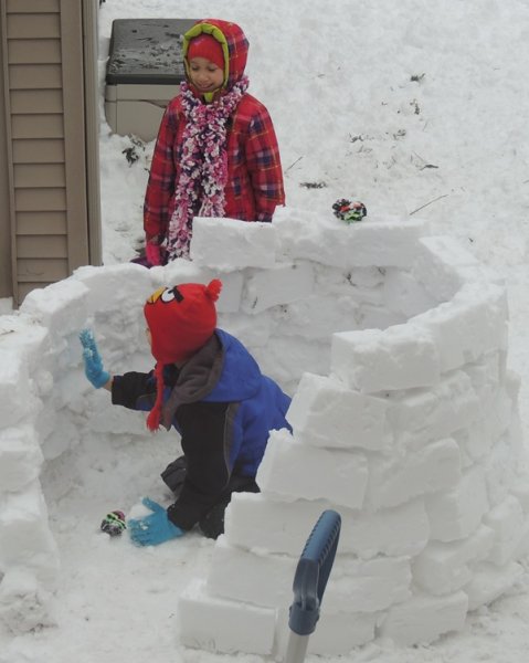 Крепость из снега