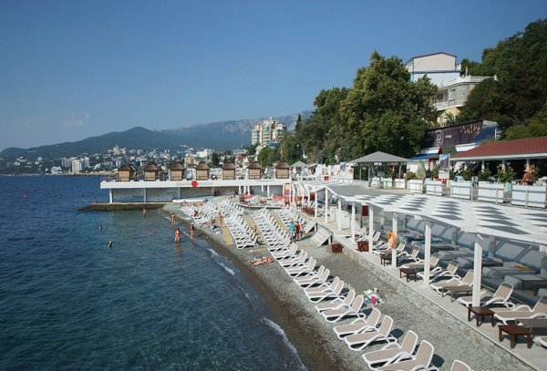 Крым Ялта Массандровский пляж