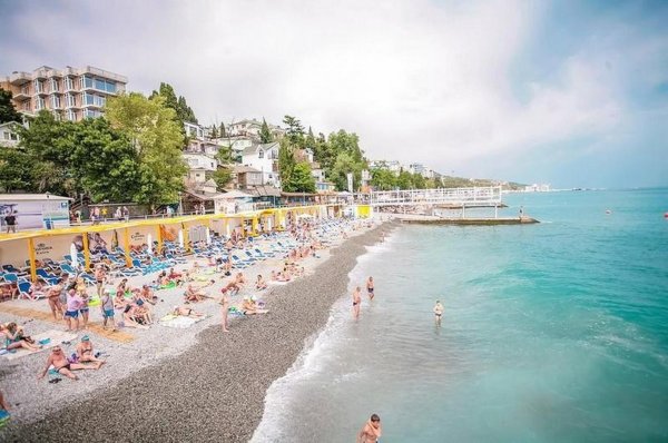 Крым Ялта Массандровский пляж