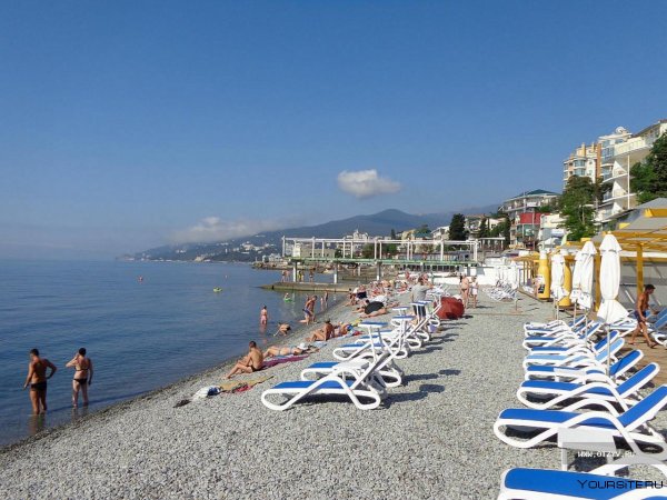 Крым Ялта Массандровский пляж