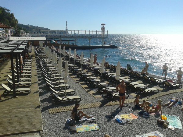 Массандровский пляж в Ялте