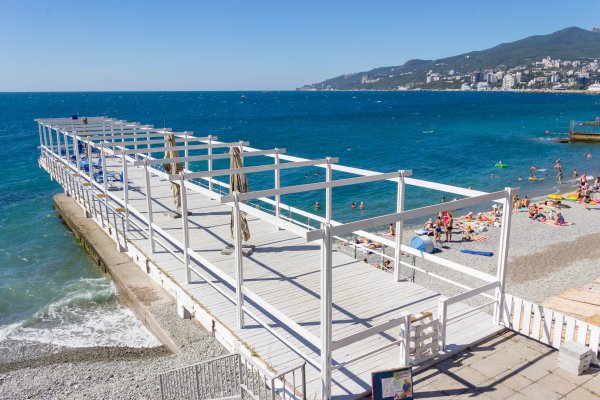 Крым Ялта пляж Массандра