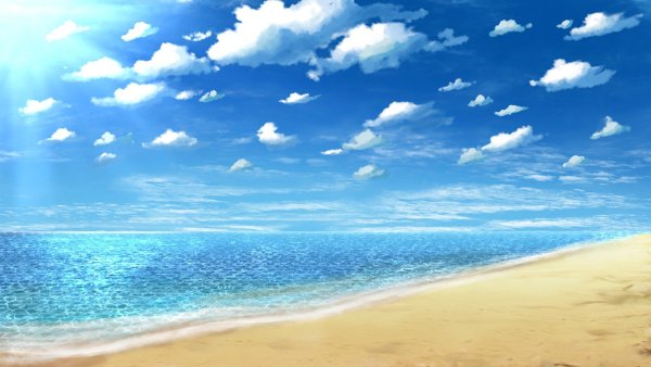 Вид на море аниме