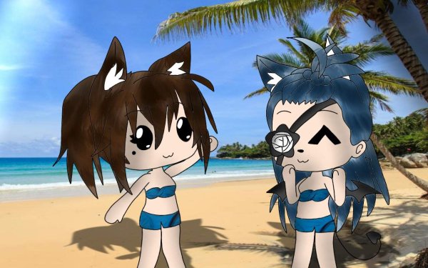 Гача лайф ОС В купальнике