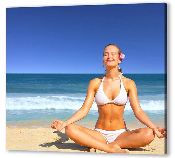 Йога на пляже