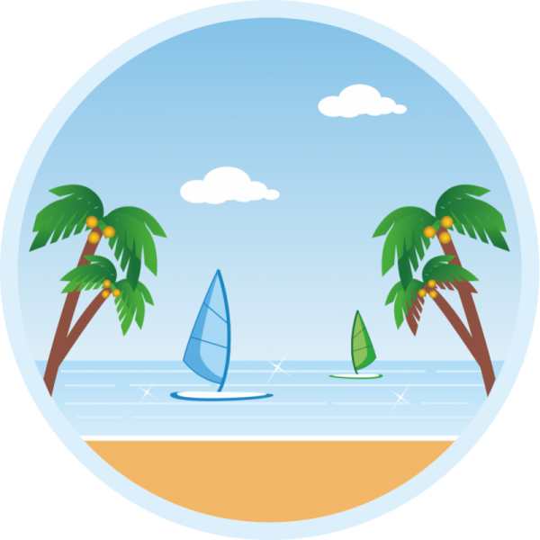 Стикеры море