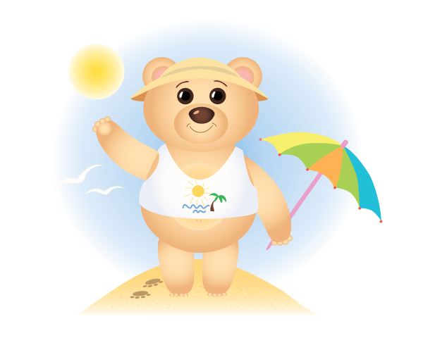 Мишка на отдыхе