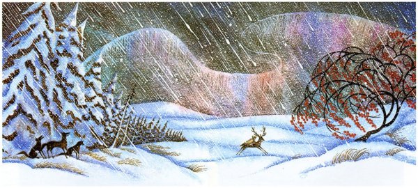 Вьюга иллюстрация