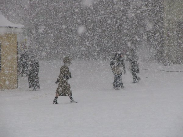 Снегопад метель