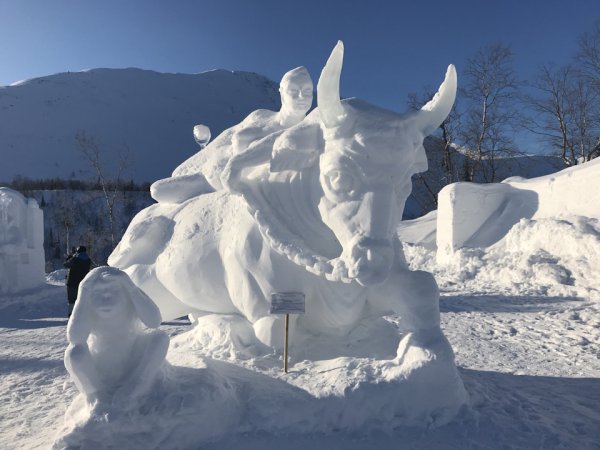 Снежная деревня Кировск 2018