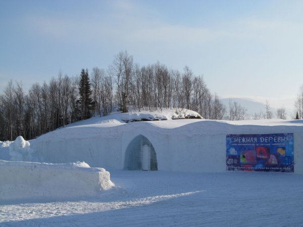 Хибины Ледяная деревня