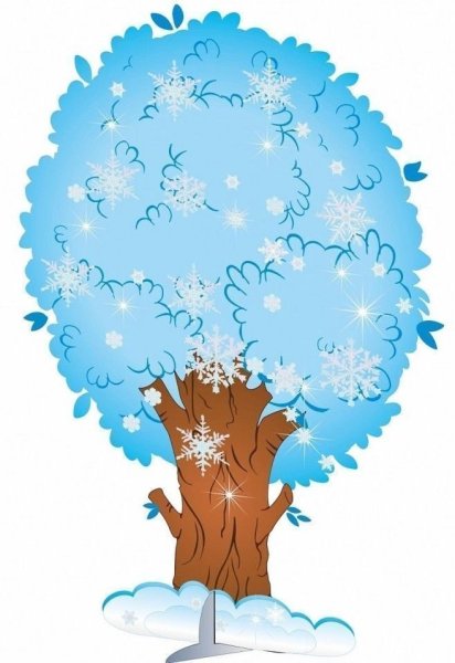 Зимнее дерево для детей