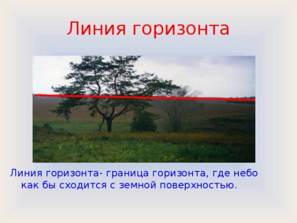 Форма линии горизонта