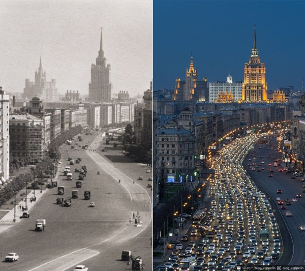 Москва в СССР И сейчас