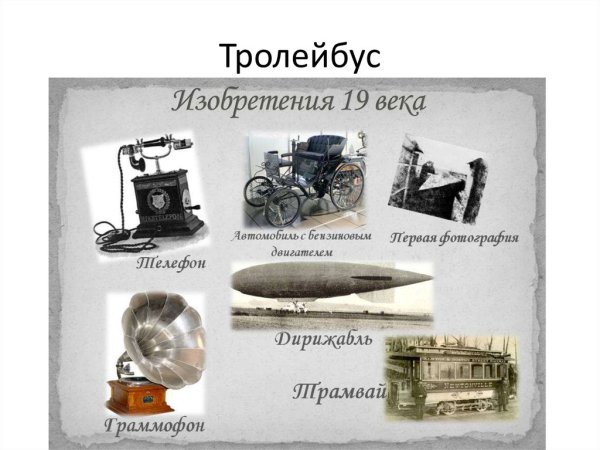 Технические открытия и изобретения 19 века
