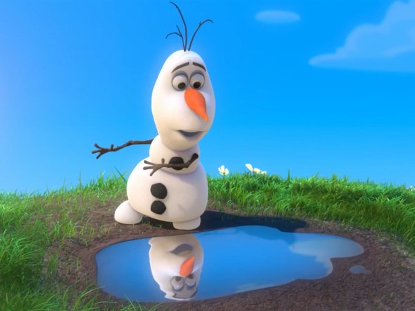 Олаф Снеговик лето