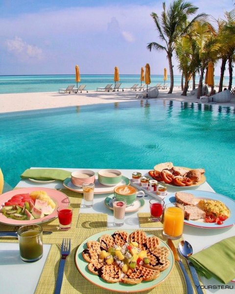 Завтрак на берегу океана