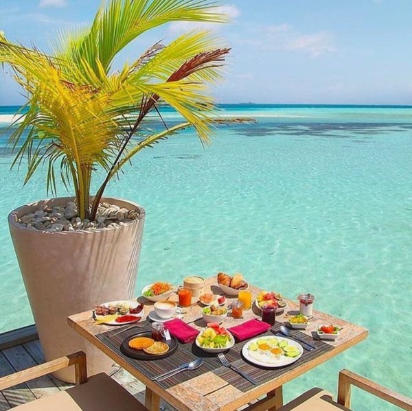 Завтрак на Мальдивах