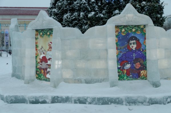 Эскиз снежного городка