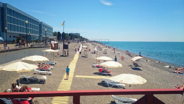 Пляж огонек Адлер