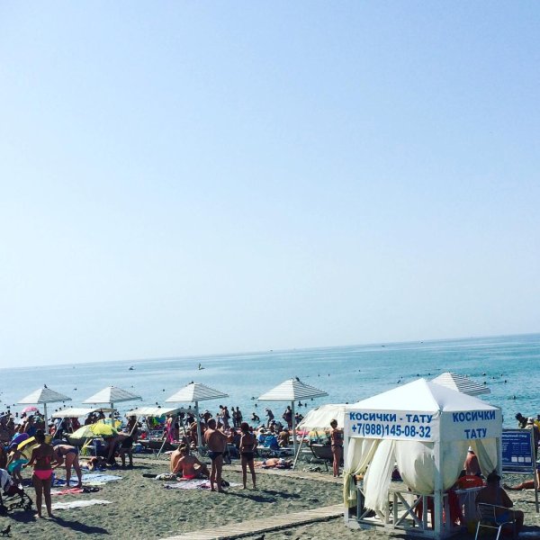 Пляж огонек Адлер