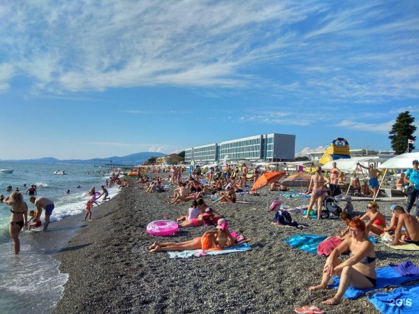 Сочи пляж огонек