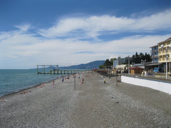 Пляж огонек Адлер