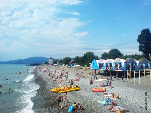 Пляж огонек Адлер