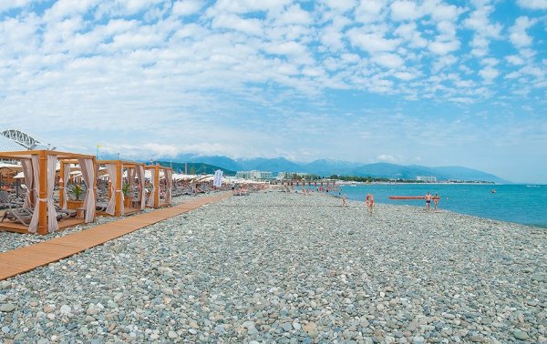 Пляж роза Хутор Адлер