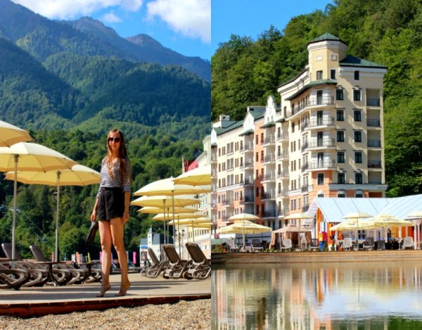 Пляж роза Хутор Сочи